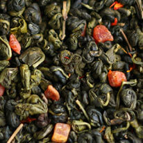 "Клубника сливки", чай зеленый ароматизированный тм Камелия